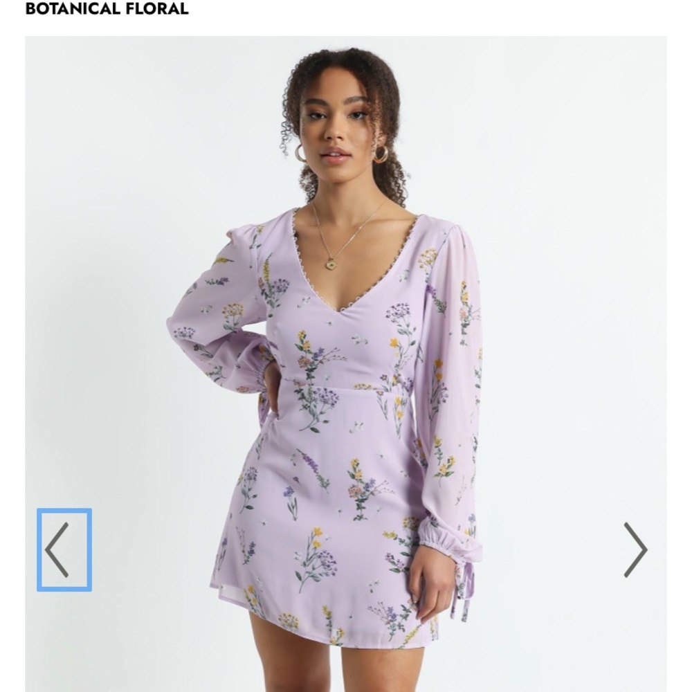Showpo Andrea Dress in Lavender Floral